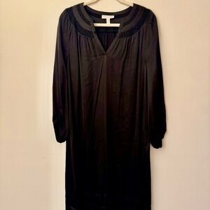 The White Company - White Label Black Silk LIke dress US 6